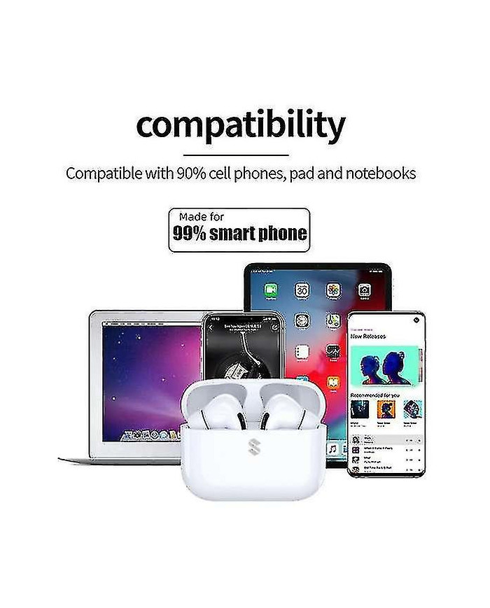 Écouteur Bluetooth, Casque sans fil, Bluetooth 5.0