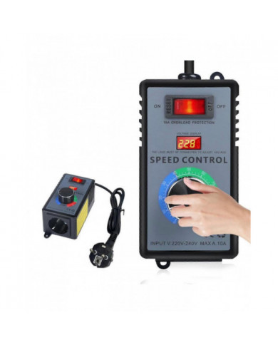 Régulateur de vitesse 230 V, convertisseur de fréquence 230 V, régulateur de tension moteur AC 220 V 10 A [...]