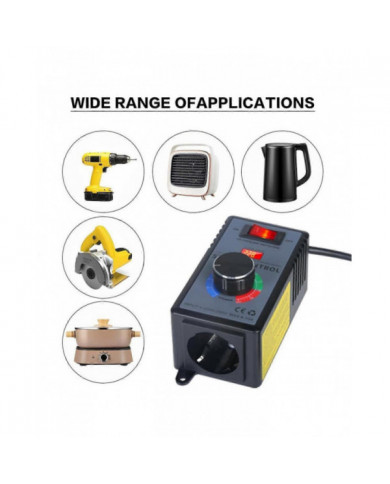 Régulateur de vitesse 230 V, convertisseur de fréquence 230 V, régulateur de tension moteur AC 220 V 10 A [...]