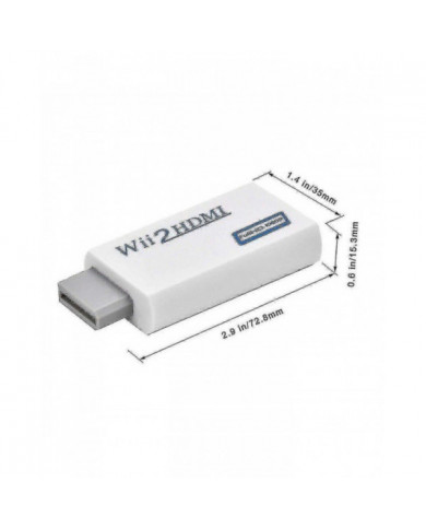 Adaptateur convertisseur Wii vers HDMI avec câble de conversion haute vitesse de 1,5 m