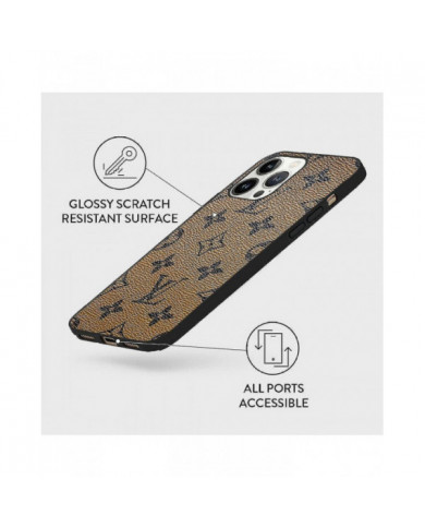 Coque de téléphone pour femme Iphone 15-11 de luxe, coque en cuir PU de style classique, coque de téléphone mince [...]