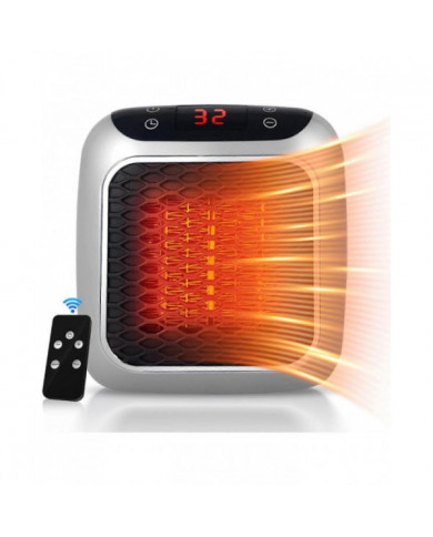 Radiateur portable, radiateur enfichable en céramique de 800 W, radiateur soufflant électrique avec télécommande, [...]