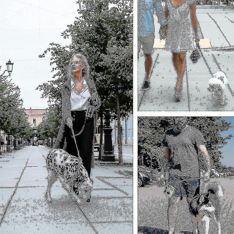 Dog Poop Bag Holder, Pet Garbage Bag Dispenser Holder Leash Attachment, 600d Oxford Cloth, Durable Metal Zipper [...]