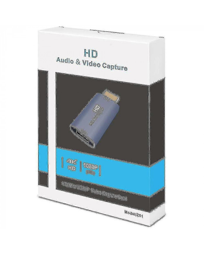 Z51 Usb Femelle à 4k Hdmi Mâle Audio Vidéo Capture Carte Pour Ordinateur Diffusion En Direct