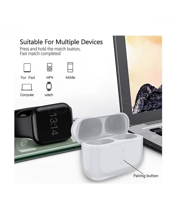 Pour Airpod Pro Remplacement Cas de charge sans fil Écouteur 660 Mah Chargeur Case Support Sans Fil Ch