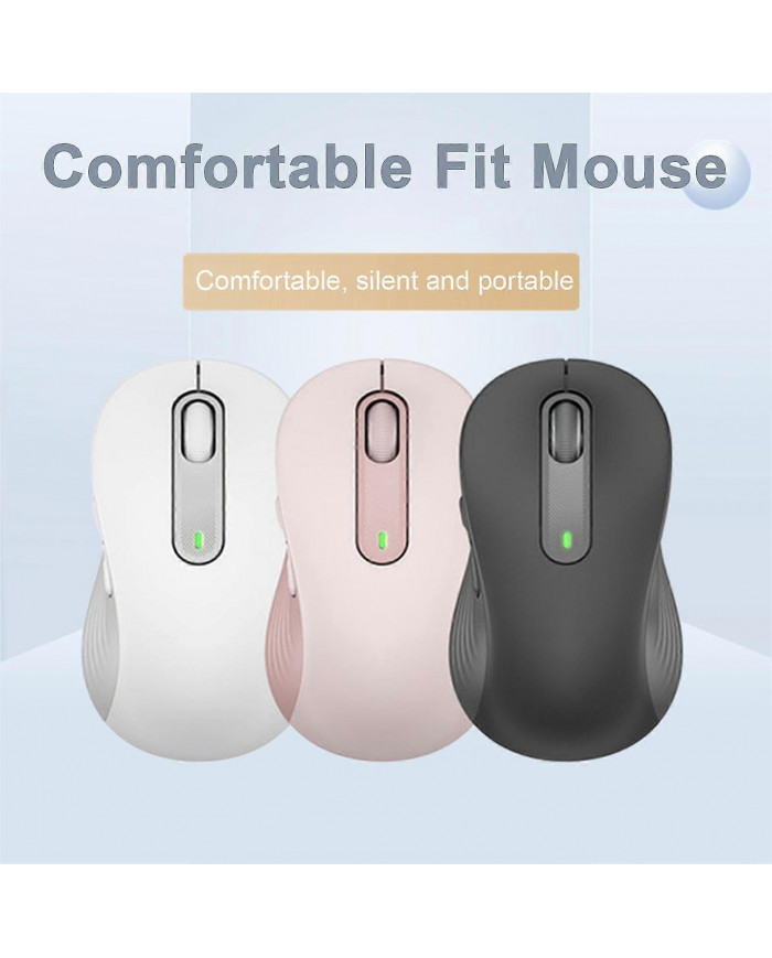 M650 Souris Sans Fil 2.4GHz Compatible Bluetooth Double Modes Ergonomique DPI Réglable Muet Mini Léger Universel [...]