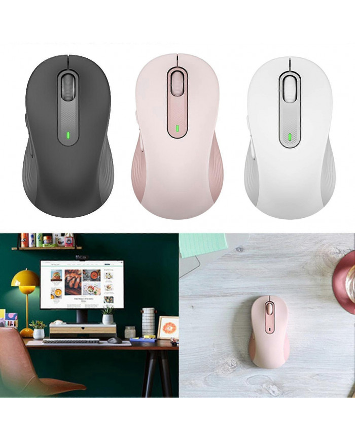 M650 Souris Sans Fil 2.4GHz Compatible Bluetooth Double Modes Ergonomique DPI Réglable Muet Mini Léger Universel [...]