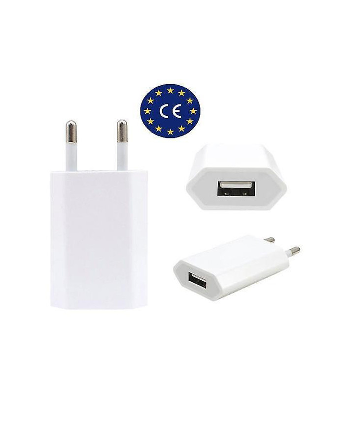 Pack 3 Chargeur compatible avec iPhone / Samsung 5V / 1A et autres Blanc