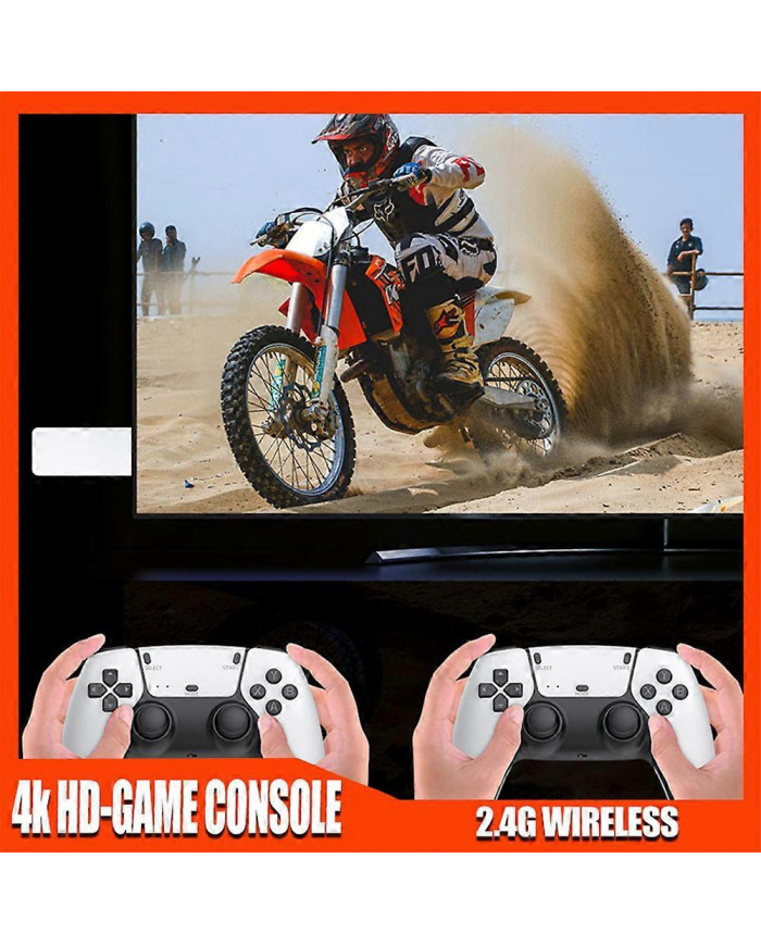 40000+ 4K HDMI TV Console de jeu rétro avec 2 manettes sans fil