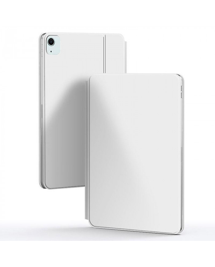 Pour iPad Air 11 (2024) (M2) Clavier Bluetooth Suspension Magnétique PC + PU Étui pour tablette en cuir - Blanc