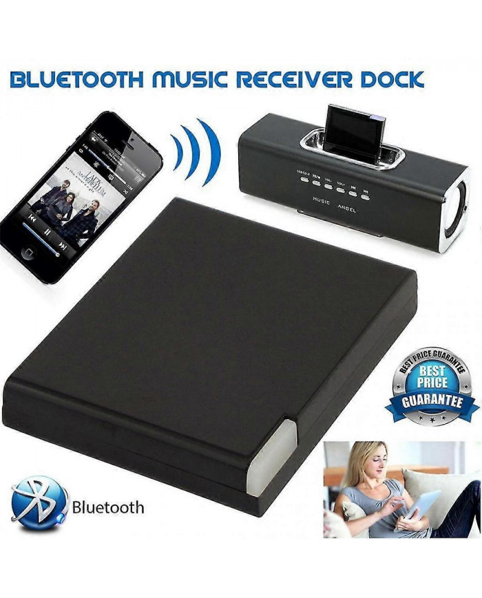 Bluetooth v5.0 Récepteur Audio A2DP Musique Adaptateur sans fil pour iPhone iPod 30 Pin Dock Haut-parleur