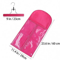3pcs Hair Extensions Holder Wig Storage Bag With Hanger Portable Wig Storage Bag Hair Extension Carrier Holder