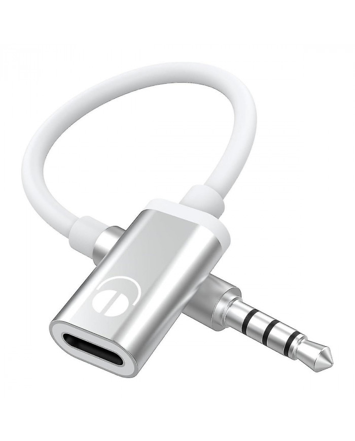 Cordon de câble audio mâle de type C femelle de 3,5 mm, adaptateur audio audio analogique pour casque d’écoute [...]