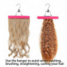 3pcs Hair Extensions Holder Wig Storage Bag With Hanger Portable Wig Storage Bag Hair Extension Carrier Holder