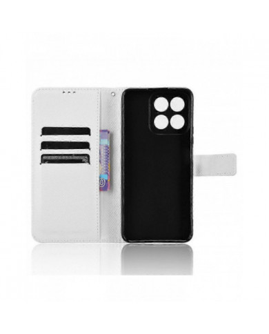 Pour Honor 200 Smart 5G / Play 60 Plus 5G Coque de téléphone en cuir PU à texture diamant