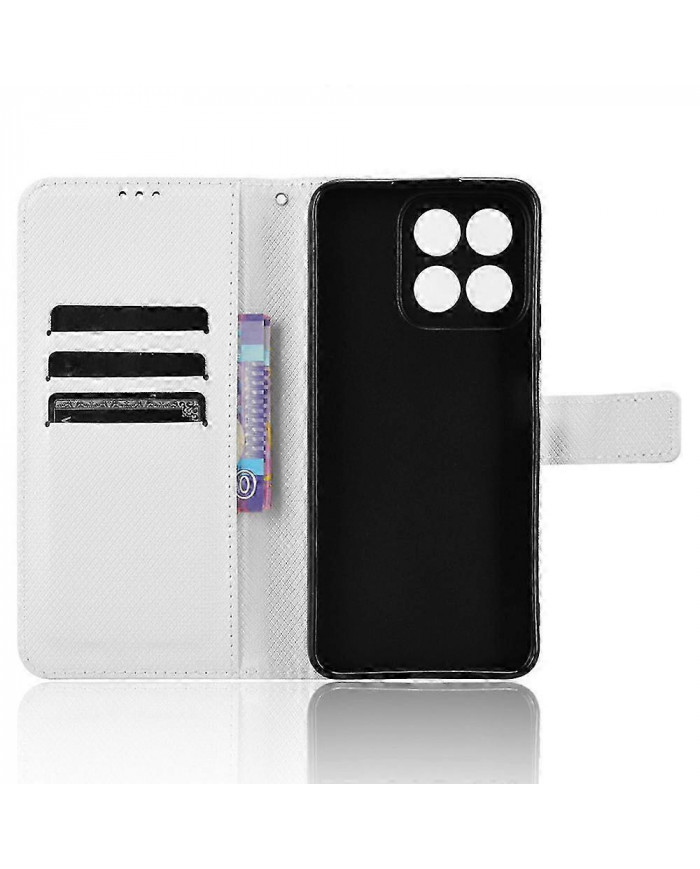 Pour Honor 200 Smart 5G / Play 60 Plus 5G Coque de téléphone en cuir PU à texture diamant