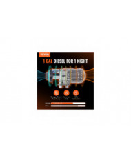 Chauffage d’air diesel tout-en-un 12V 8KW LCD télécommande pour voiture RV à l’intérieur