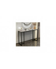 Étroit mince marbre console table couloir entrée porche table d’appoint canapé table d’appoint