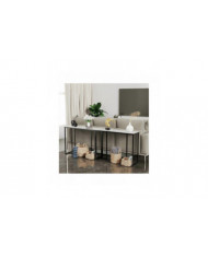Étroit mince marbre console table couloir entrée porche table d’appoint canapé table d’appoint