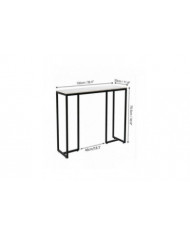 Étroit mince marbre console table couloir entrée porche table d’appoint canapé table d’appoint