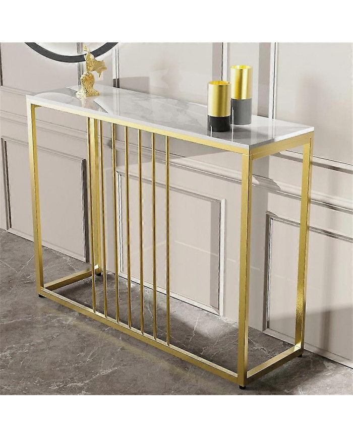 Slim Couloir Console Table Entrée Salon Côté End Table Stockage Étroit