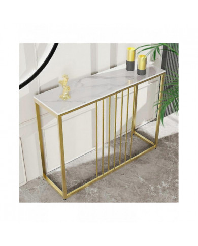 Slim Couloir Console Table Entrée Salon Côté End Table Stockage Étroit