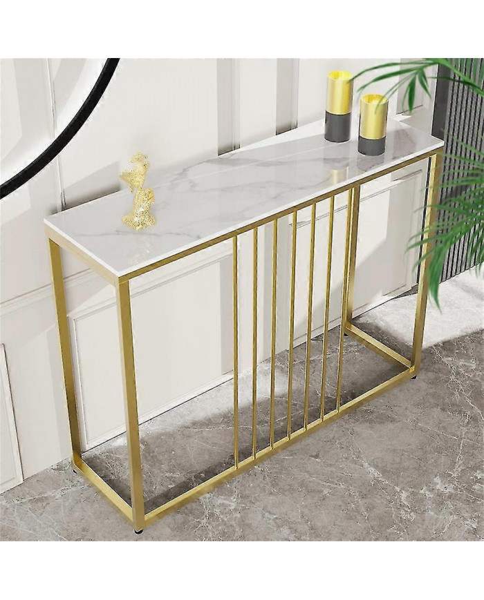 Slim Couloir Console Table Entrée Salon Côté End Table Stockage Étroit