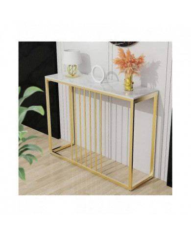 Slim Couloir Console Table Entrée Salon Côté End Table Stockage Étroit