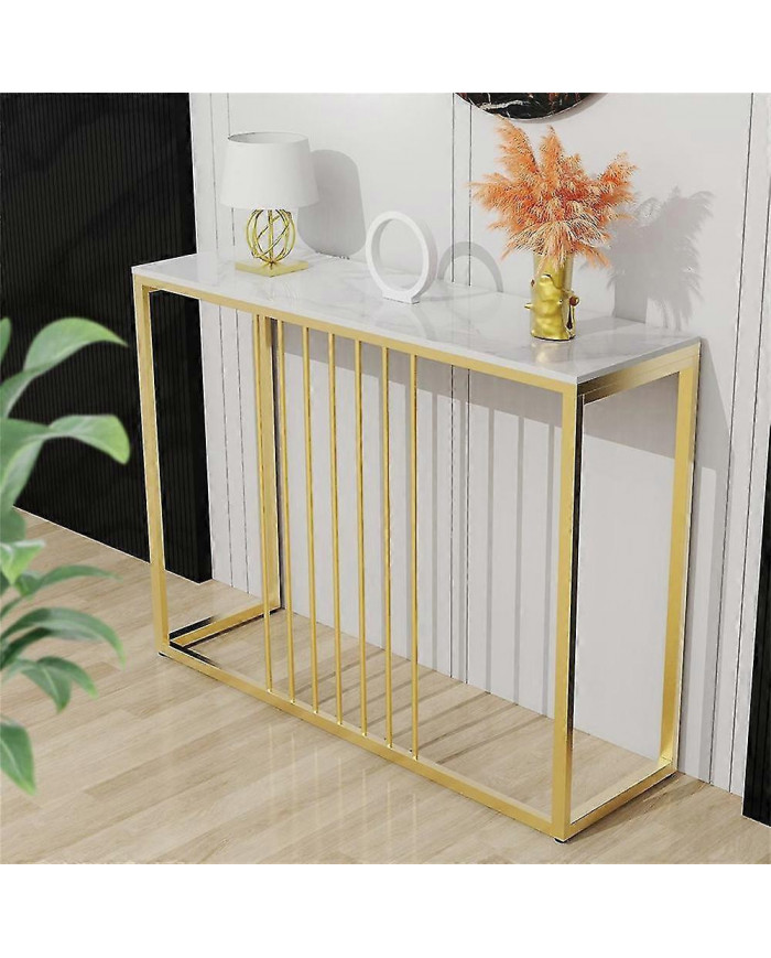 Slim Couloir Console Table Entrée Salon Côté End Table Stockage Étroit