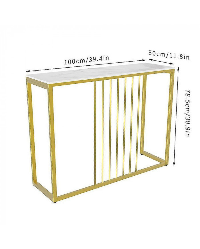 Slim Couloir Console Table Entrée Salon Côté End Table Stockage Étroit