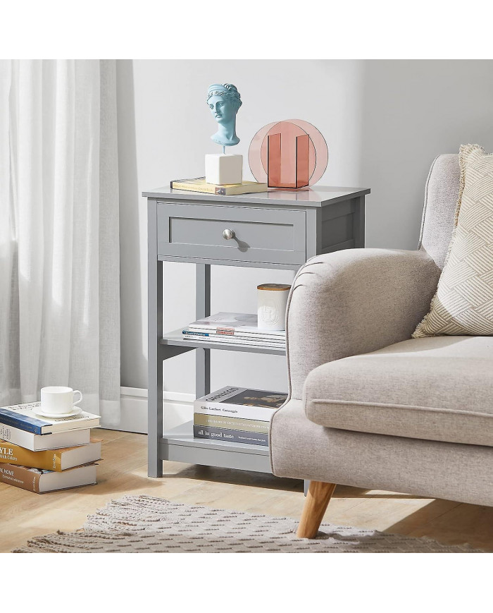 SoBuy Table d’Appoint Table d’Extrémité Table Basse Table Lampe de Table, FBT46-HG
