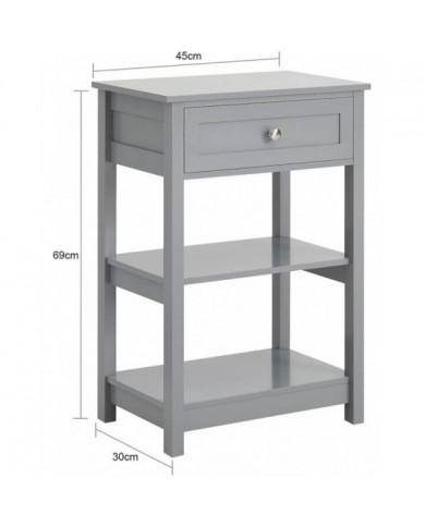 SoBuy Table d’Appoint Table d’Extrémité Table Basse Table Lampe de Table, FBT46-HG