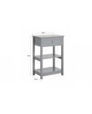 SoBuy Table d’Appoint Table d’Extrémité Table Basse Table Lampe de Table, FBT46-HG