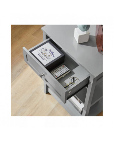 SoBuy Table d’Appoint Table d’Extrémité Table Basse Table Lampe de Table, FBT46-HG