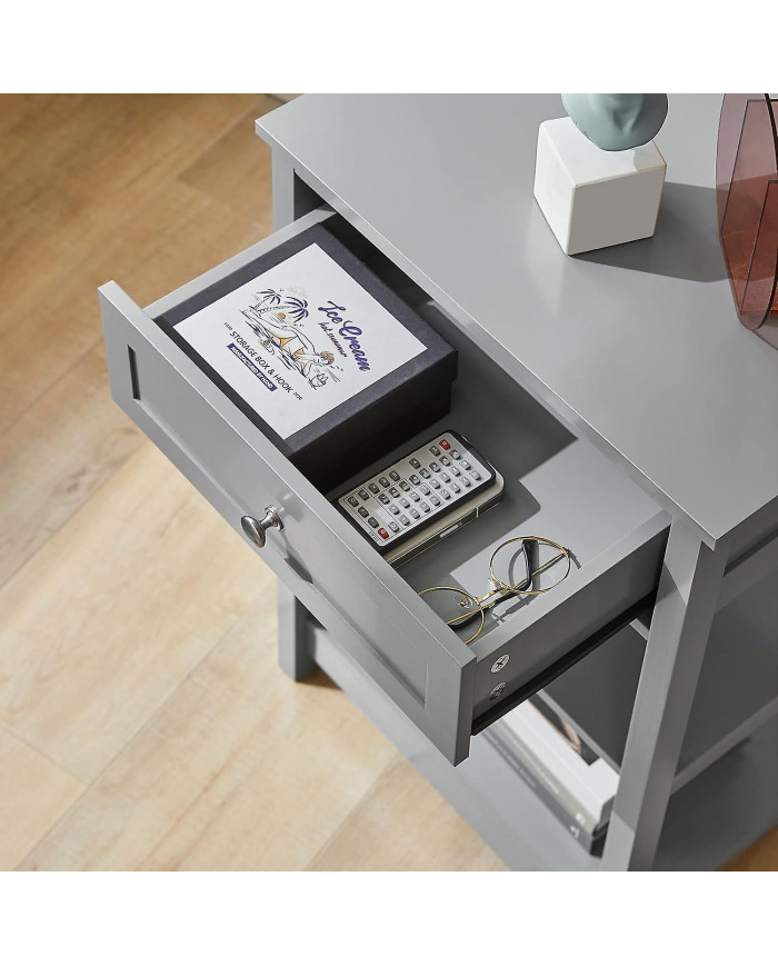 SoBuy Table d’Appoint Table d’Extrémité Table Basse Table Lampe de Table, FBT46-HG