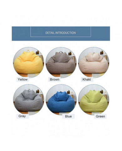 Nouveau extra large pouf sac chaises canapé canapé couverture de canapé paresseux intérieur pas de remplissage
