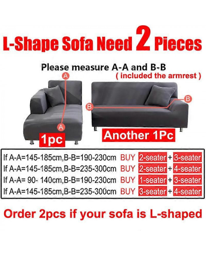 Housse de canapé imperméable 1/2/3/4 places Housse de canapé pour salon Housse de canapé d’angle élastique en [...]