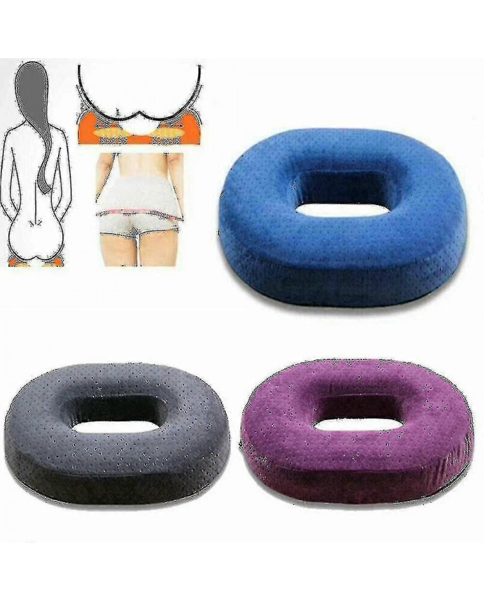Coccyx Pain Relief Mousse À Mémoire De Forme Anneau Coussin De Siège Coussin Oreiller 2024 Nouveau