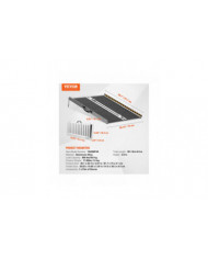 Rampe d’accès portable pour fauteuil roulant, capacité de 3 pi 800 lb, rampe de seuil pliante en aluminium [...]