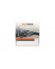 Rampe d’accès portable pour fauteuil roulant, capacité de 3 pi 800 lb, rampe de seuil pliante en aluminium [...]