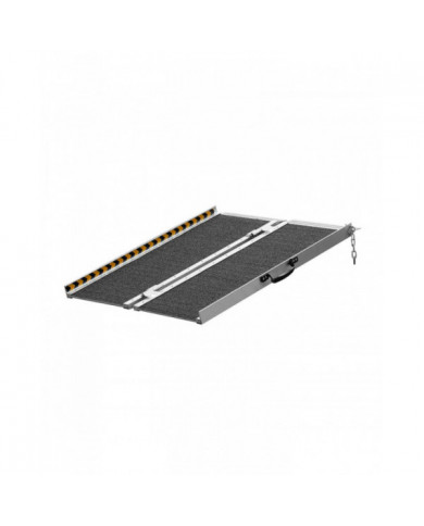 Rampe d’accès portable pour fauteuil roulant, capacité de 3 pi 800 lb, rampe de seuil pliante en aluminium [...]