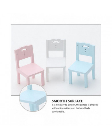 3 Pcs Enfants Table Chaise Simulation Meubles Mini Chaise Jouet Enfants Bureau Chaise Set Meubles Modèle Chaise [...]
