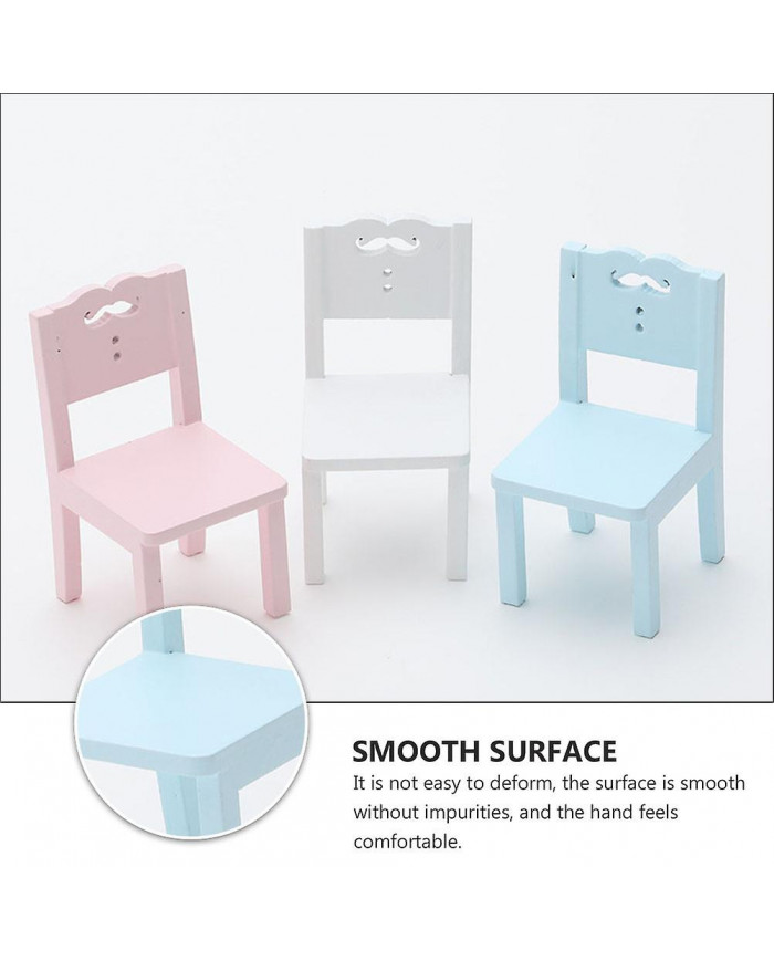 3 Pcs Enfants Table Chaise Simulation Meubles Mini Chaise Jouet Enfants Bureau Chaise Set Meubles Modèle Chaise [...]