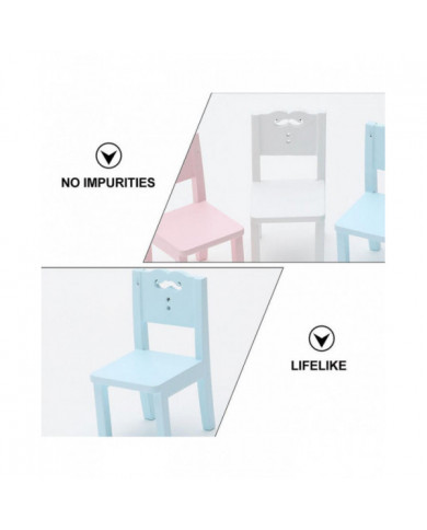 3 Pcs Enfants Table Chaise Simulation Meubles Mini Chaise Jouet Enfants Bureau Chaise Set Meubles Modèle Chaise [...]