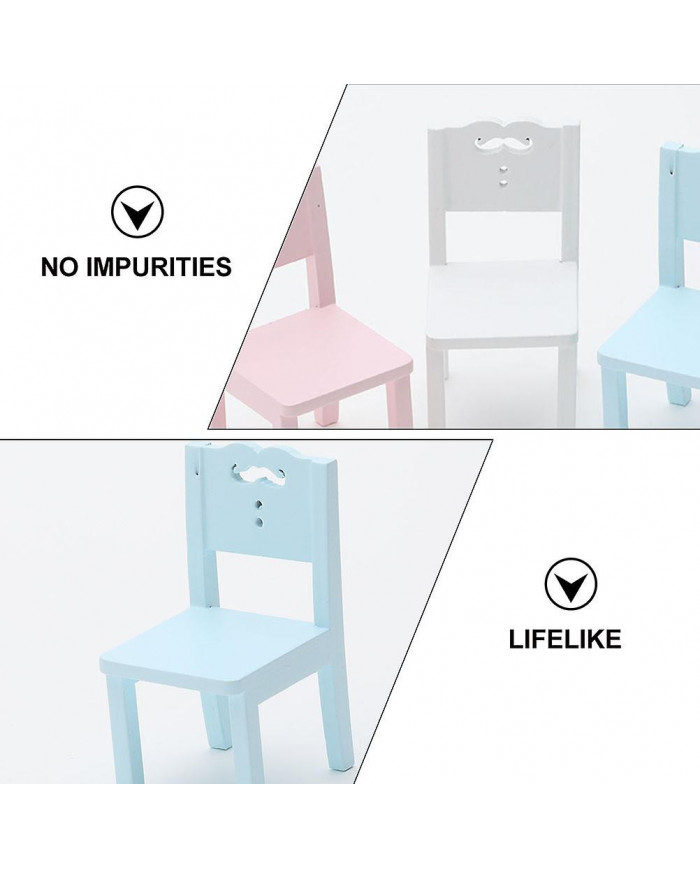 3 Pcs Enfants Table Chaise Simulation Meubles Mini Chaise Jouet Enfants Bureau Chaise Set Meubles Modèle Chaise [...]
