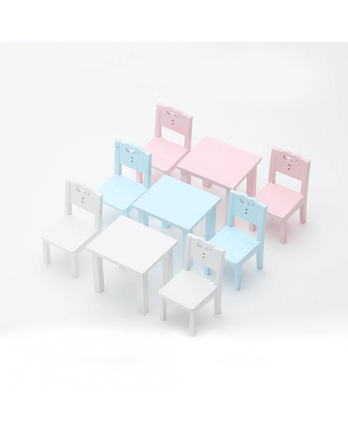 3 Pcs Enfants Table Chaise Simulation Meubles Mini Chaise Jouet Enfants Bureau Chaise Set Meubles Modèle Chaise [...]