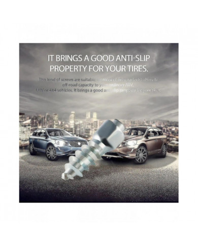 500pcs Pneus de voiture Studs 4x12mm Anti-dérapant Tungstène Steel Nails Roue Boulons Durables Pour Pneus Premium [...]