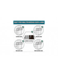 2 Pcs Stretch Accoudoir Housses Spandex Jacquard Couvercles Protecteur Doux et Élastique Pour Chaises Canapé [...]