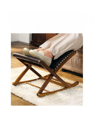 Chums | Qualité | Tabouret à bascule repose-pieds réglable en bois massif | Repose-pieds à bascule élégant et [...]