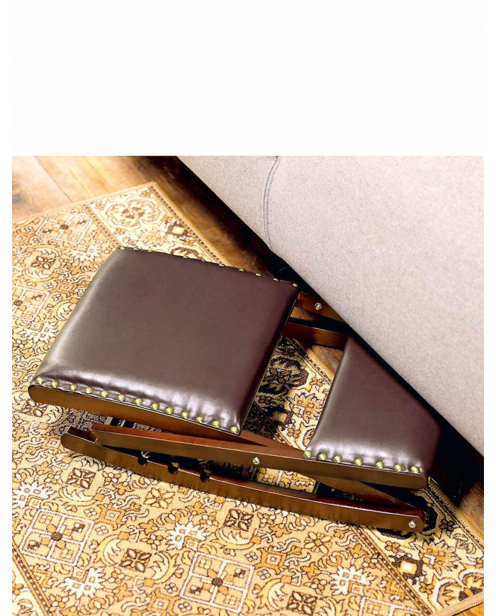 Chums | Qualité | Tabouret à bascule repose-pieds réglable en bois massif | Repose-pieds à bascule élégant et [...]